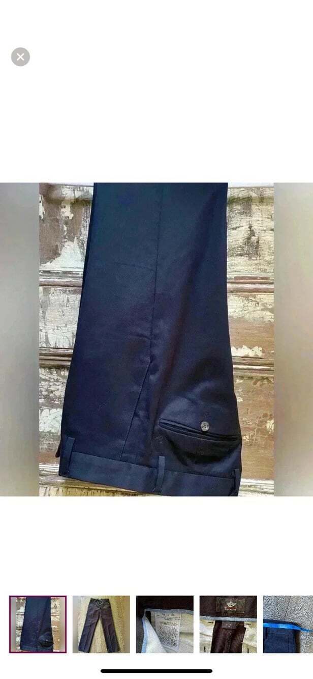 Dockers Slim Fit Navy Cotton Twill Straight Leg Men's Pants Size 30
